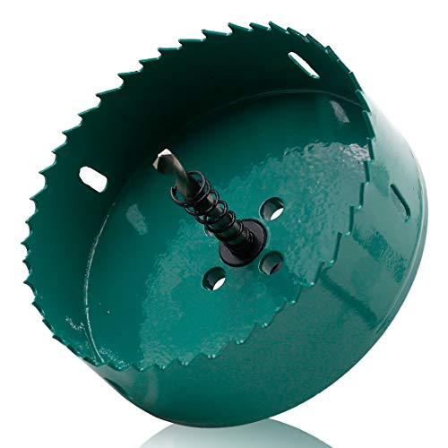 Image of 108mm /4.25 inch Hole Saw BI-Metal Heavy Duty Hole Cutter for Wood Cornhole Boards Plastic Drywall Fiberboard