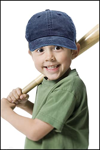 Kids Washed Baseball-Hat Cotton - Toddler-Boy Solid Baseball Cap For 2-8 Years #TOP4