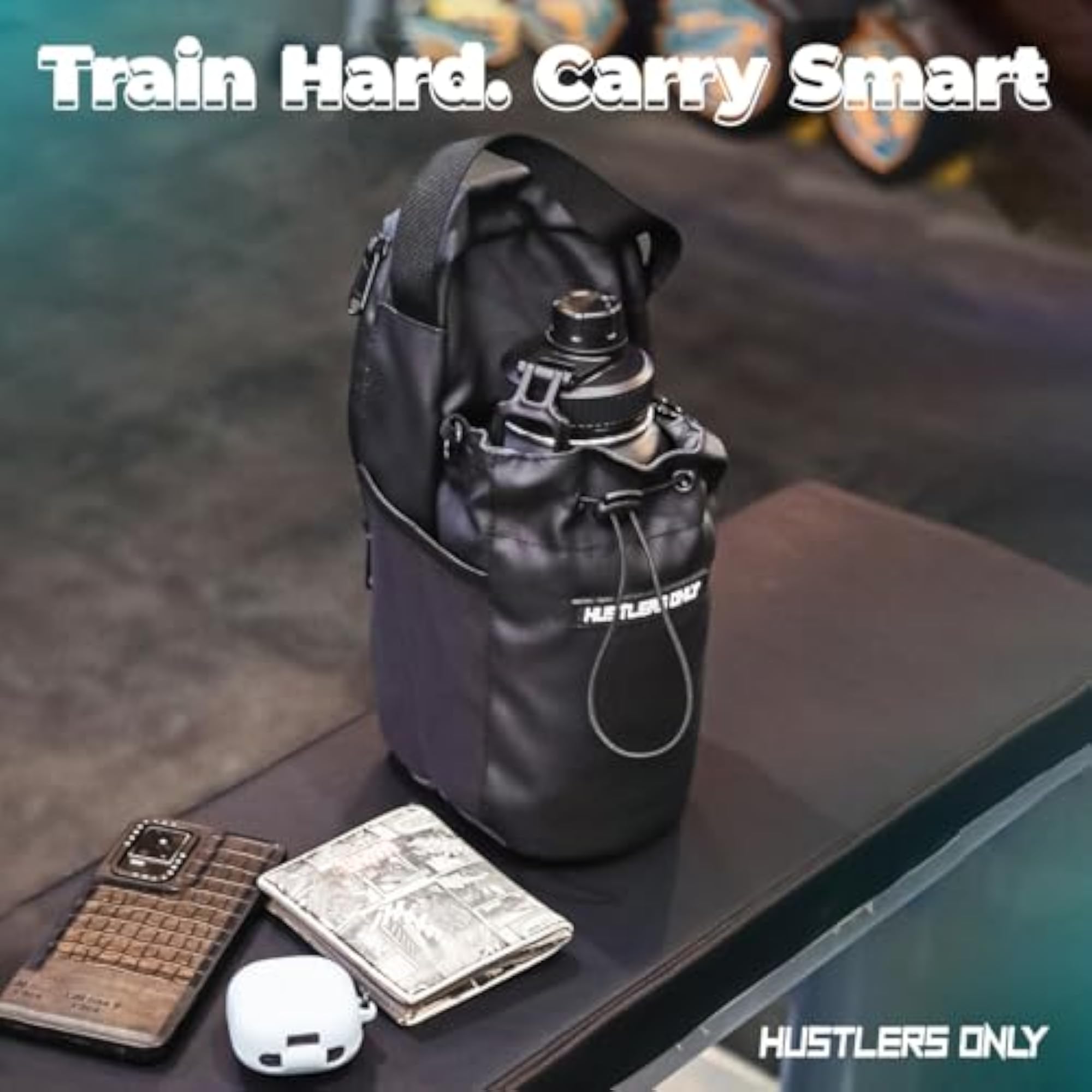Magnetic Gym Bag with Lockable Protection and Pockets