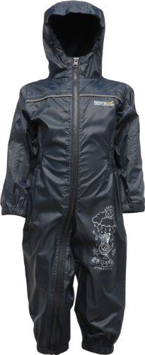 Regatta boys Regatta Kids Boys Puddle III Waterproof Breathable Suit Navy RKW130 Nautic Navy 18-24 Months - Height 86-92cm