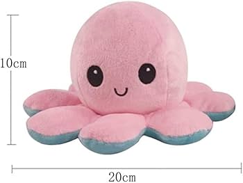 Amazon.co.jp: ぬいぐるみ タコ リバーシブルタコのぬいぐるみ