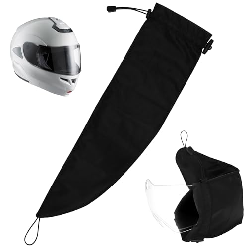 Housse de visière pour Casque de Moto - Housse de Protection Noire avec Doublure Douce pour Casque de Moto, Protection Contre Les Rayures et la poussière, Rangement de Voyage Helmet Visor Bags