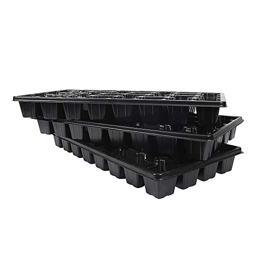 2 Sets 32 Cell Seed Starter Tray Plant Kit Extra Strength Starting Trays for Planting Seedlings