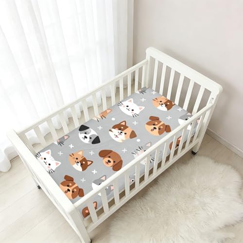 Parure de lit coton doux visage animal pour de tendres nuits