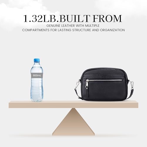 Image of befen Genuine Leather Crossbody Bags for Women, RFID Leather Purses
