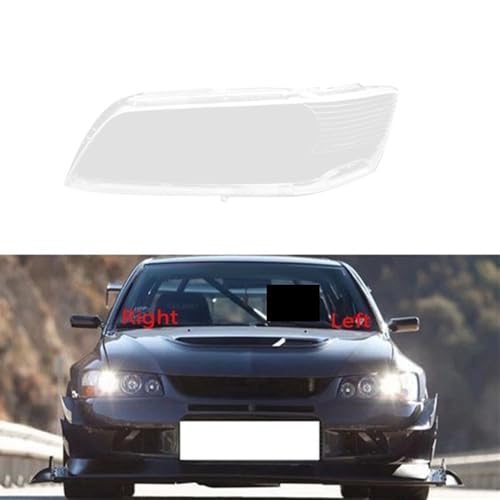 Lentille boîtier phare anti-jaunissement pour couvercle Lancer Evolution 2005 2006 - 2