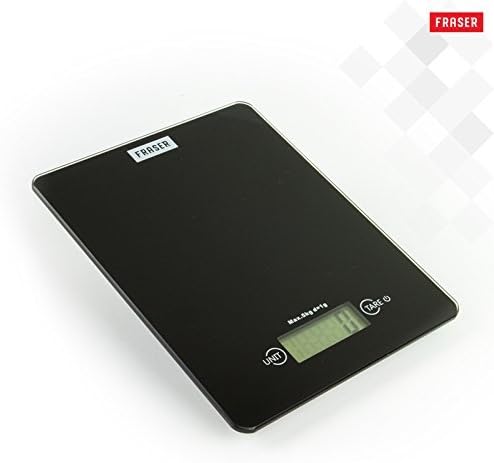 Fraser Kitchen and Food Scale for Precision Digital Measuring of Culinary/Baking Ingredients or Dieting - Displays Grams, Ounces and Pounds - 11 lb Capacity - Home Cook Holiday Gift