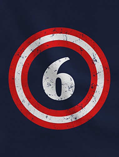 Tstars Captain 6th Birthday Shirt Boy Girl 6 Year Old Toddler & Youth Kids T-Shirt2