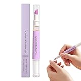 WEYRAVA Cuticle Oil Pusher Pen – 2-in-1 Nail Care Tool with Ceramic Cuticle Pusher & Moisturizing Oil, Portable Nail & Hangnail Care Pen for Dry Cuticles & Daily Hand Beauty