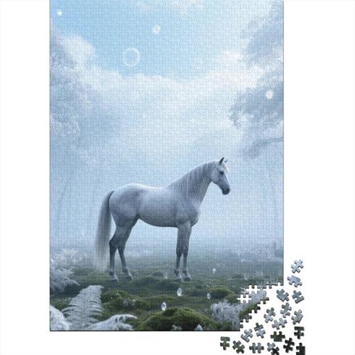 Marengo, 1000-Teile-Puzzlespiel, Elegantes Und Sorgfältiges Design, Ideal Als Wandkunst Oder Für Sammler, Ab 8 Jahren,Pferd, 38x26cm/1000pcs