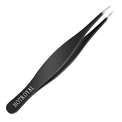 Precision Tweezers for Ingrown Hair - Professional Stainless Steel Pointed Tweezers For Eyebrows and Blackhead Remover – Best for Eyebrow Hair, Facial Hair Removal & Splinter & Tick Removal Tweezers