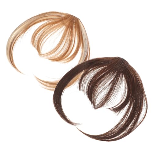 Baluue 6 Peças Franja De Peruca Grampos De Cabelo Grampo De Cabelo De Franja Grampo Na Franja Peruca