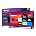 Roku Smart TV – 55-Inch Plus Series 4K QLED RokuTV with Roku Voice Remote Pro, Dolby Vision, Striking 4K Resolution, Automatic Brightness, & Seamless Streaming – Live Local News & Sports