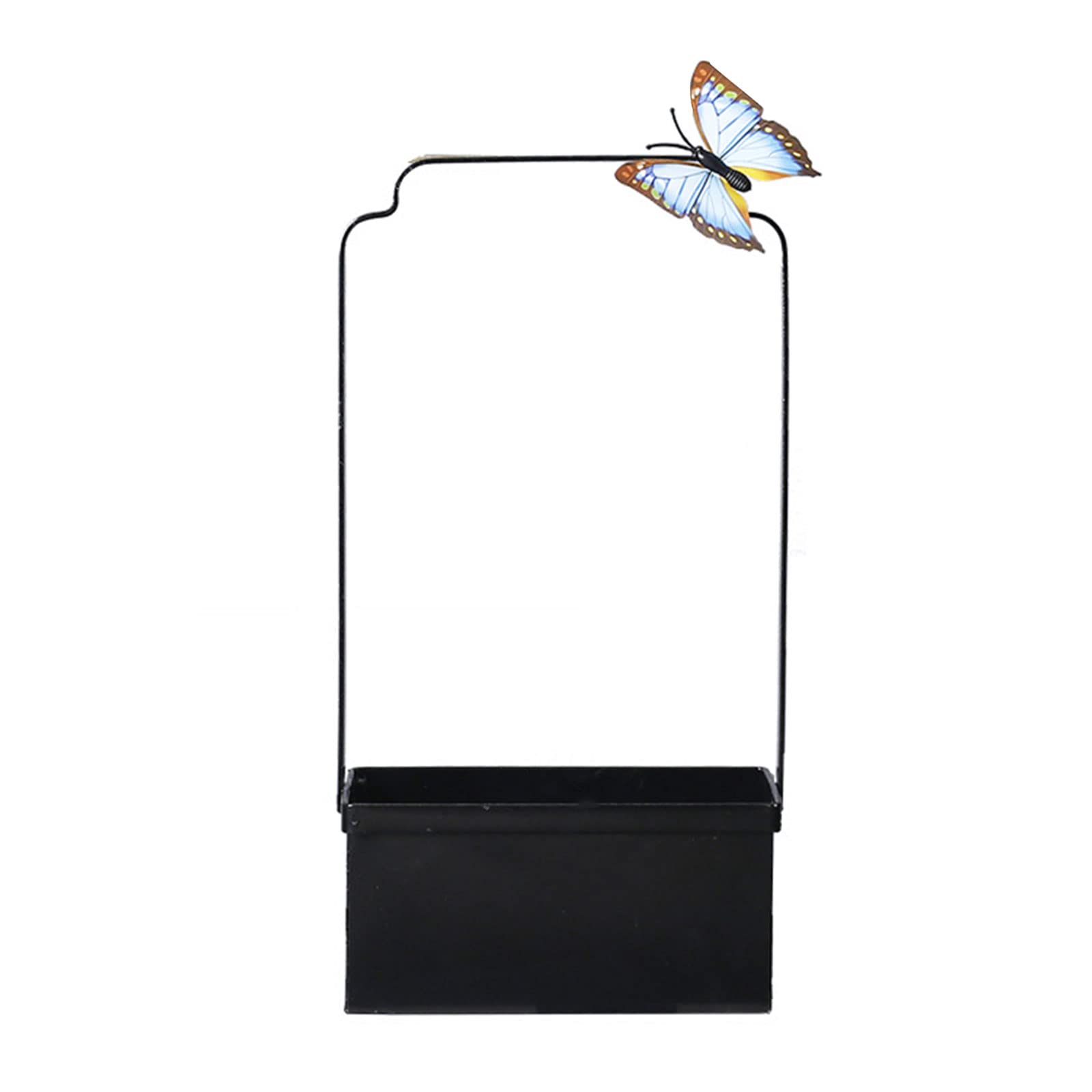 YWLUUOO Garden Rectangular Iron Flower Vase for All House Plant Flower Pots Iron Flowerpot Unique Pots Vase Houseplant