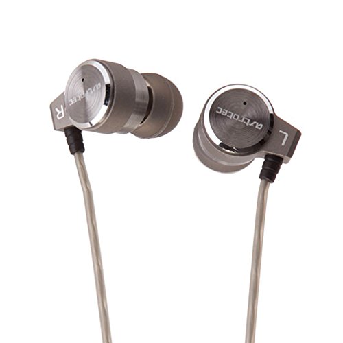 GranVela Astrotec AX60 Triple-Driver 10mm moving coil + complex double moving iron unit High-Fidelity Balanced Armature In Ear HIFI Monitors DJ Studio Stereo Music Earphones Headphone Earbuds Earhook For Mobile Phone iPhone Samsung MP3 MP4 Music Player (Silver)
