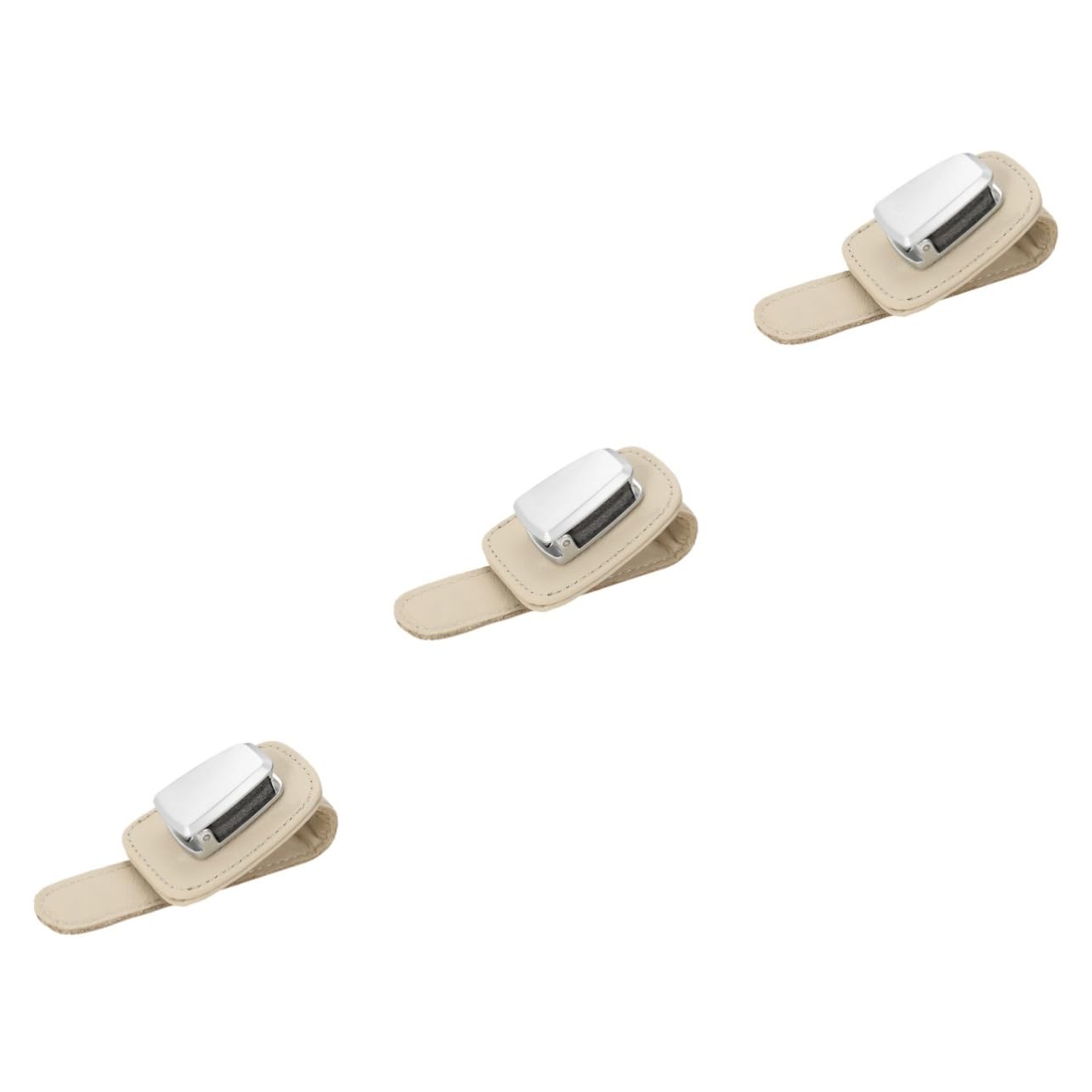 SOLUSTRE 3 Pezzi Clip Per Occhiali Per Visiera Auto Supporto Per Visiera Auto Per Occhiali Da Sole - Materiale Pulsante Universale