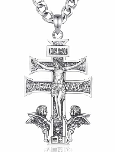 Médaille argent 925 de protection religieuse chrétienne