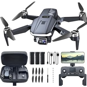 GPS Drone with Camera 4K UHD for Adults, RC Quadcopter with 90 Min Long Flight Time, Long Control Range, Auto Return, Auto Follow, Brushless Motor, Ideal for Beginners – NAFYRE N11 PRO