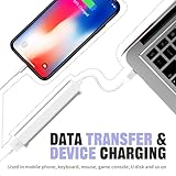 USB C Hub 4-Port Adapter for MacBook Pro/Air 2023/2022, iMac, iPad, PC | Compact Aluminum Multi-Port Dongle with USB 3.0/2.0, Plug & Play | Sleek Silver Design - Image 3