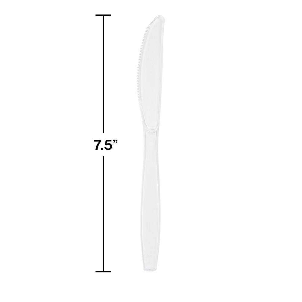 Creative Converting Clear Bulk Plastic Knives - 50 ct