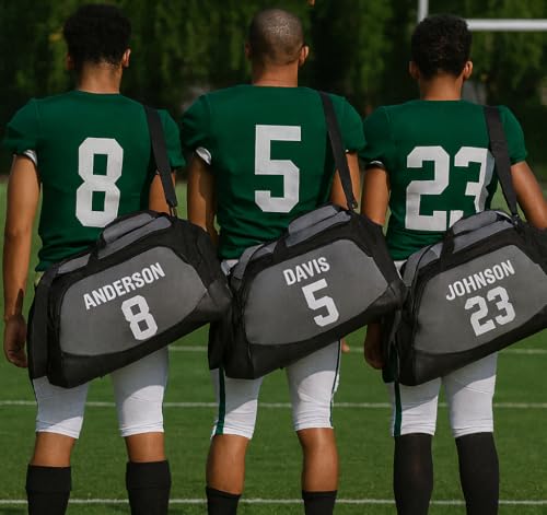 Personalized Football Bag with Cleat Compartment