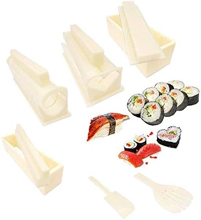 Amazon Yicdfur 寿司メーカーセット 寿司作りキット Diyおにぎり型 寿司メーカー 料理グッズ キッチン用品 スシモールド お寿司 手作り 心型 可愛い お弁当 簡単便利 寿司メーカーツール 調理器具海藻寿司ロール 巻きす オンライン通販