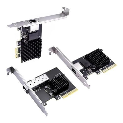Carte Ethernet PCIe 10 Gbit/s RJ45 connexion stable serveur