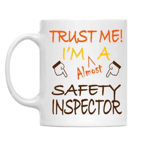 Trust Me! Safety Inspector Mug, 11 Oz Two-Sided Ceramic Coffee Cup