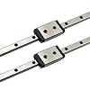 MGN3 Linear Rail 40mm 1.57" 2PCS MGN3 Miniature Linear Motion Slide Rail + 2PCS MGN3H 3mm Linear Sliding Bearing Carriage Block Black for 3D Printer and CNC Machine