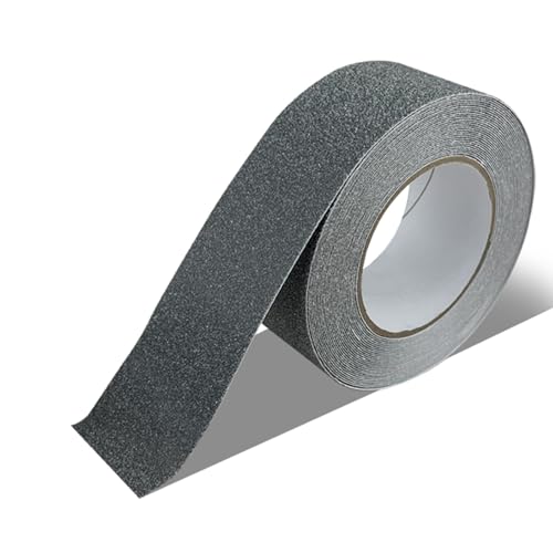 階段 滑り止め 研磨剤入り粘着グリップテープロール、滑り止め、柔軟なPVC階段ノーズモールディング、床/スロープ/ランプ用階段エッジングガード(Gray,W10cmxL10m/3.9″x33ft)
