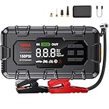 THEKUKU Jump Starter 5000A, Car Battery Jump Starter with Air Compressor for Up to...