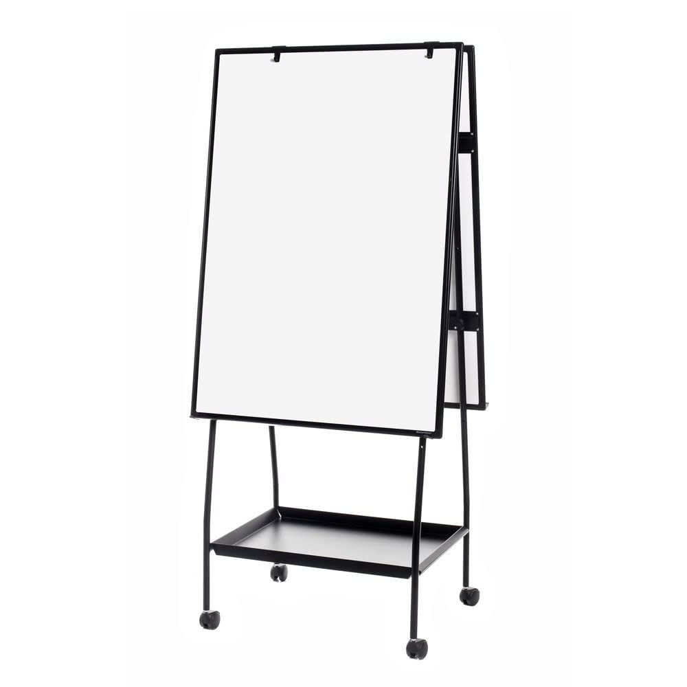 Bi-Office Creation Station Flipchart Easel Freestanding 75 (W) X 100 (H) Cm Black
