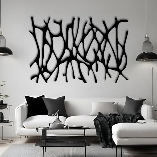 Wivsev Geometry Metal Wall Art,Modern Wall Art,Metal Abstract Wall Decor