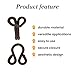 Lakesstory Brown Covered Hooks & Eye Sewing Closure for Fur Coat Jackets Sewing Hooks for Clothing, 1-1/2