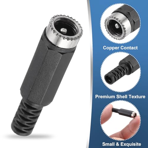 MECCANIXITY adaptador hembra DC power 5.5x2.1mm pack 5 miniatura 3