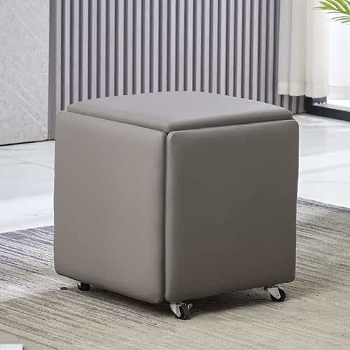 Tabourets Ottomans gigognes pour en finir avec le manque de place salon - 2