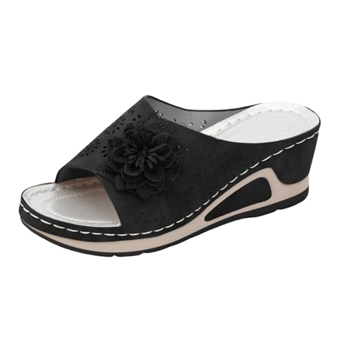 Genérico Chanclas de moda para mujer Mulas Mujeres Sandalias transpirables e informales monocolor suave deportivos con cuña Zapatillas Ducha Ligeras jardín verano