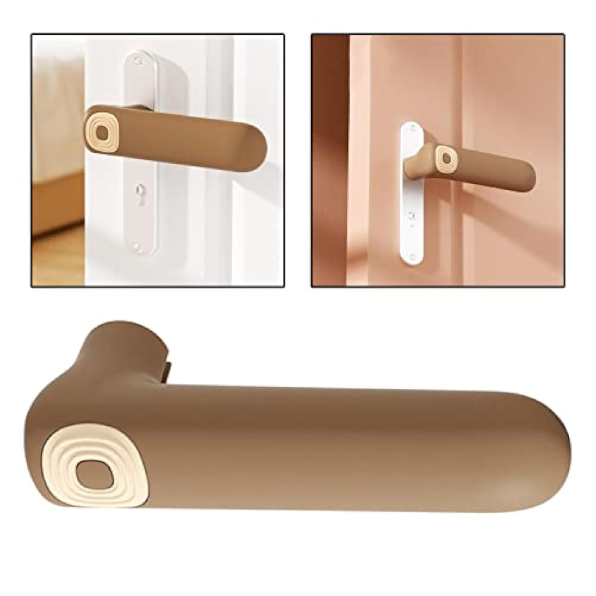 Door Handle Cover Guard Protector, Brown