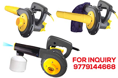 Image of Elmico 700W Anti Vibration Unbreakable sanitizer Sprayer air Blower Cum Vacuum Function Water Sprayer /Carbon Brush /Safety Goggles continuously use 1hrs / 100% Copper Armature /Blowers for Cleaning Dust