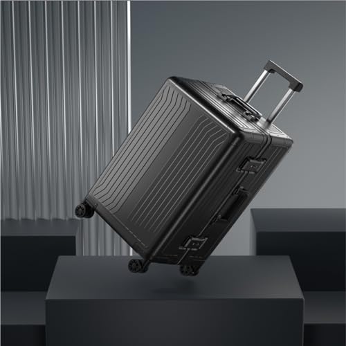 Suitcase Aluminum-magnesium Alloy Suitcase, Boarding Suitcase, Aluminum Alloy Trolley Case, Business Suitcase Suitcase Tags(Silver,28)3