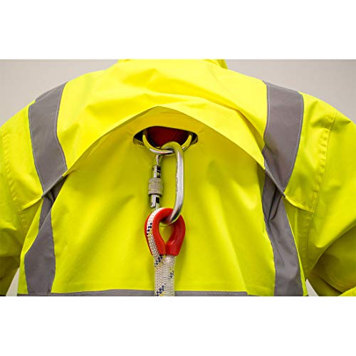 Portwest US366 Hi-Vis Lightweight Waterproof Contrast Rain Jacket - Reflective Contrast Rain Jacket with Hood ANSI Class 34