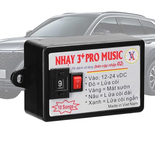 Control de claxon para coche, unidad de control de sonido eléctrico, 8 efectos de sonido, sintonizador para coches, SUV, camiones, fácil montaje, alta calidad para vehículo por carretera