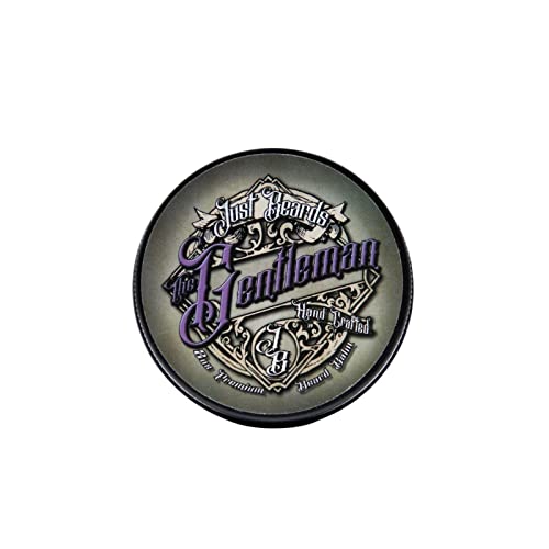 Just Beards USA Just Beard USA - Beard Balm Leave In Conditioner, Styling Balm for Beard and Hair - All Natural Conditioning Balm, Premium Grooming Solution for Men (Gentleman, 2 oz)