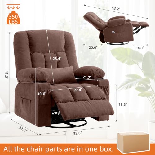 Image of MAHOMICO Rocker Recliner Chair with Massage and Heat