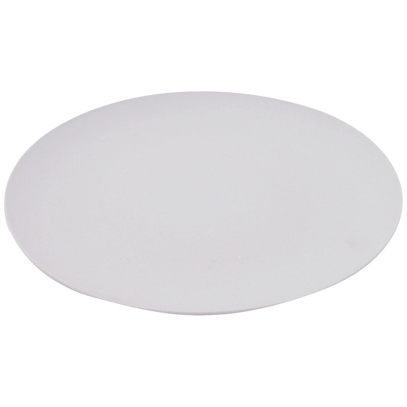 Assiette en PLA gris clair 25.5 cm Point-Virgule ronde et unie pour table moderne