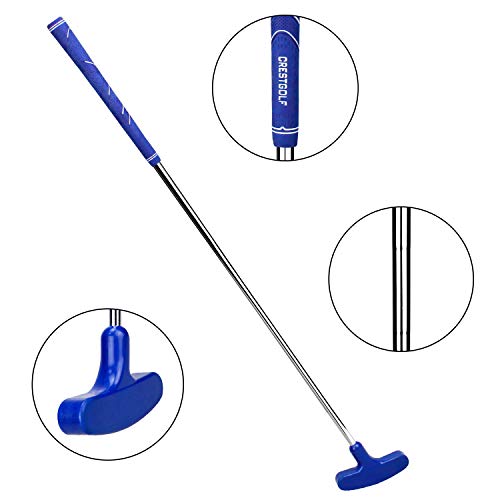Crestgolf Two-Way Rubber Golf Putter For Kids Or Adults (Blue, 35Inch) #TOP1