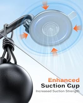 APPS2Car Car Mobile Holder for Dashboard 360 Long Arm Rotation Universal Car Dashboard Phone Holder Strong Suction Cup Anti-Shake Mobile Stand for Car for All iPhone Android Smartphone