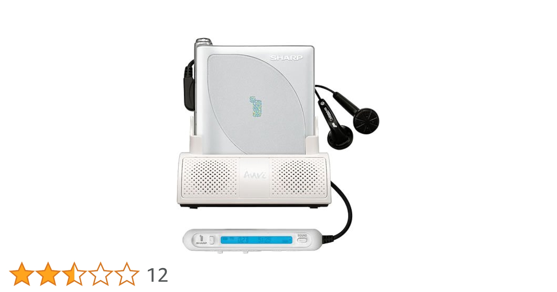 SHARP / シャープ　ポータブルMDプレイヤー MD-DP700 Amazon.co.jp: SHARP 1ビットポータブルMDプレーヤー MD-DP700-W