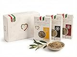 Condiviso GIFT - Italienische Kräuter aus Anbau in Italien – (3er Box) Feinkost Gewürzset & Italienische Spezialitäten – Gewürze für Pizza, Pasta, Grill & Kartoffeln