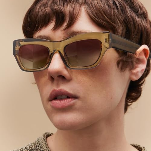 SOLVANSKI-Retro Cateye Polarized Sunglasses Womens UV400 Protection Chic Chunky Acetate 80s 90s Small Head Shades2